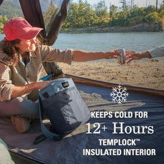 Coleman TranslatR front pocket storage keeps utensils and keys organized during hikes.
