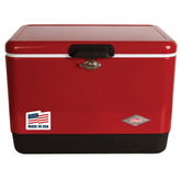 Coleman Vintage 54qt cooler lid with Have-A-Seat support for extra seating.
