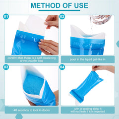 Colingmill urine bag 700ml unfolded with compact dimensions