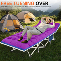COLMERD cot with carry bag ideal for compact travel and storage