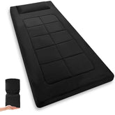 COLMERD XXL floor mattress folded for easy transport and storage.