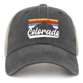 Colorado Mountains Trucker Hat for Women — front view
