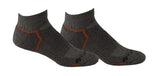 Columbia Balance Point Sport low-cut socks in charcoal with moisture-wicking for daily comfort.