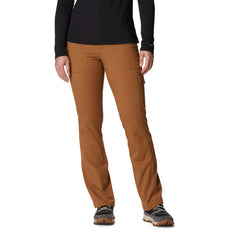 Columbia Calico Basin camel pant front view showing versatile outdoor style
