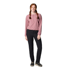 Columbia Leslie Falls II Stretch Pant waistband closeup showing comfortable stretch fit