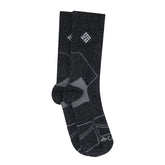Columbia Men's Merino Wool Hiking Crew Socks charcoal pair with soft warmth for hikes