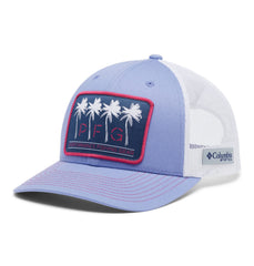 Columbia PFG Mesh Ball Cap Violet Sea front view sun protection