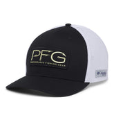 Columbia PFG Mesh Ball Cap XXL front view with hook patch for sun protection