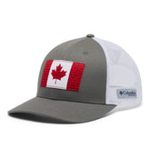 Columbia PFG Mesh Fish Flag Cap front view showing sun protection and compact silhouette