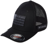 Columbia Tree Flag Mesh Cap front view shows breathable, sun-ready outdoor style.