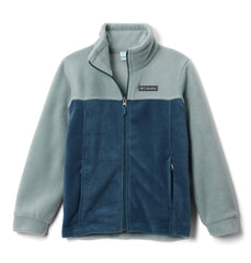 Columbia Youth Steens Mountain II fleece jacket front view for chilly adventures.