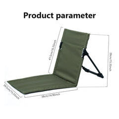 Comebachome foldable beach chair dark green folded for compact travel