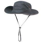 Comhats UPF50 sun hat wide brim front view for sun protection and shade