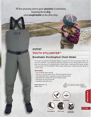 Compass 360 Kid's Stillwater booties with 4mm neoprene keep feet warm and comfortable.