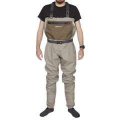Compass 360 Stillwater II khaki wader side-entry hand warmers for cold mornings