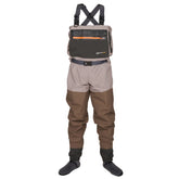 Compass 360 Tailwater breathable waders front view showing flexible movement and comfort.
