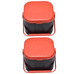 Comsnows worm bait holder box – 4.33 x 4.33 x 2.95 inches