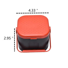 Two-piece worm bait storage box set for live bait