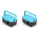 Comsnows worm bait holder blue front view