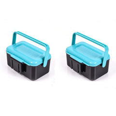 Comsnows worm bait holder blue front view