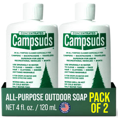CONCENTRATED CAMPSUDS Sierra Dawn outdoor soap bottle for camping dishes and clothes cleaning