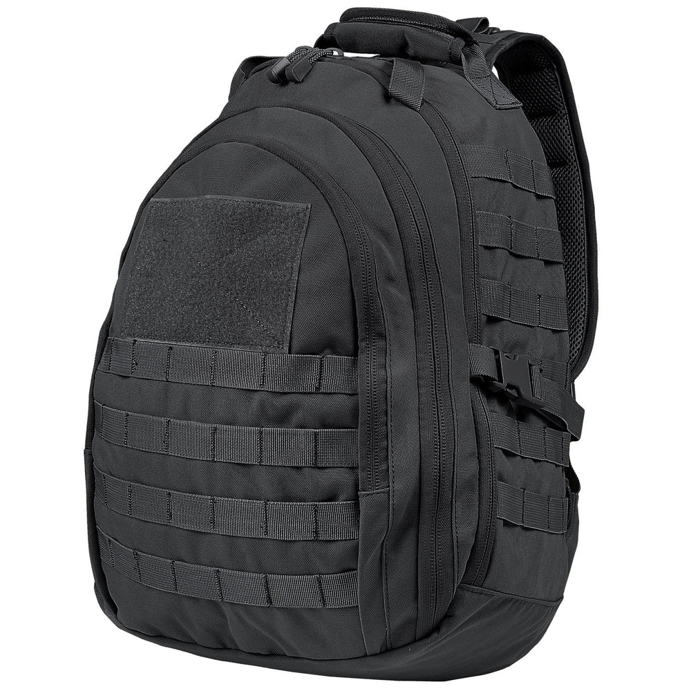 Condor Ambidextrous Sling Bag in black, front view, ideal for fast gear access.