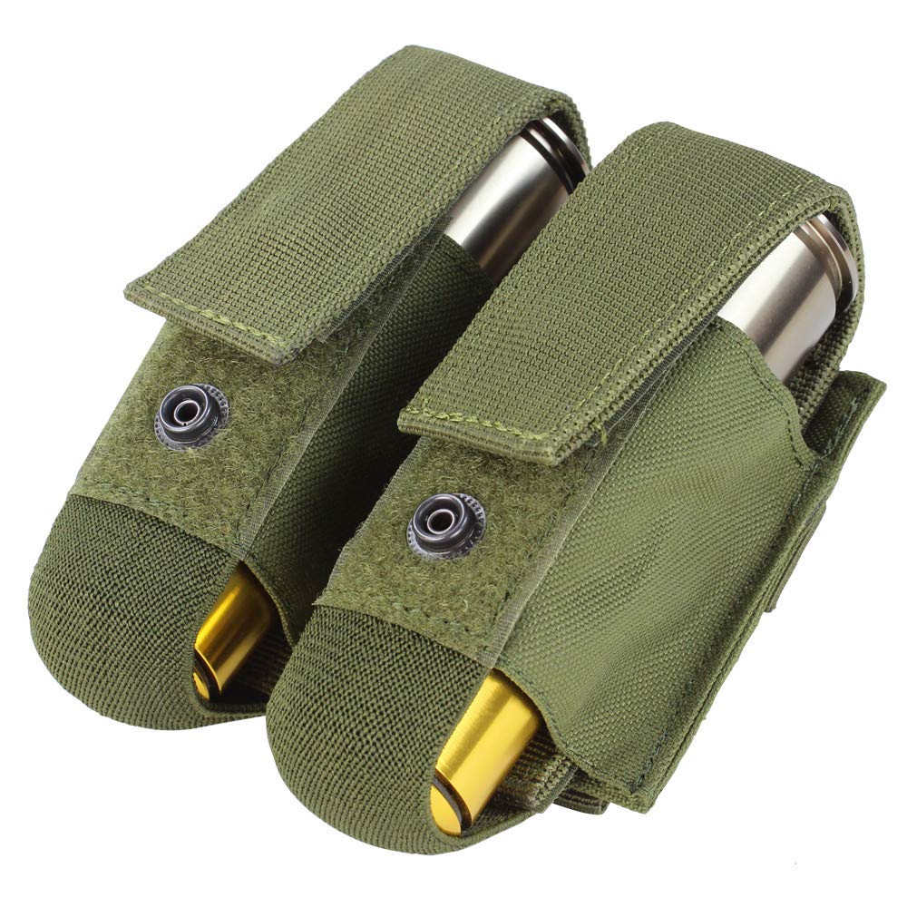 Condor Elite double 40mm grenade pouch olive drab, quick-access storage for ammo and accessories.