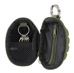 Condor Grenade Pouch Olive Drab carabiner closeup for secure, quick-access carry.