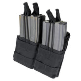 Condor Outdoor Double Stacker M4 Mag Pouch front view keeps M4 mags organized and accessible.