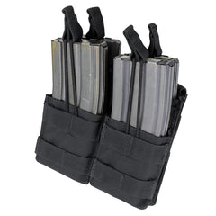 Condor Outdoor Double Stacker M4 Mag Pouch front view keeps M4 mags organized and accessible.