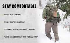 Condor Venture Pack fits a 3L hydration bladder for longer outings