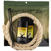 Conquest Scents Rope Scrape Kit rope setup attracts deer and supports trail camera traffic.