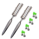 Conskyee 2-pack ground fishing rod holders (stainless steel)