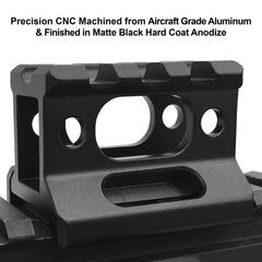 Scalloped Picatinny slots for snag-free accessory mounting