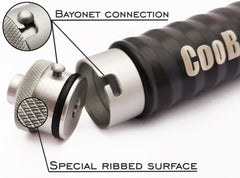Close-up of the 5/8 inch injection port on the CooB injector