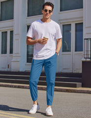 COOFANDY cargo joggers back pocket detail for secure daily storage