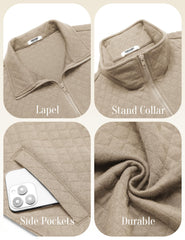 COOFANDY quilted jacket pocket storage shows secure inner pockets for essentials
