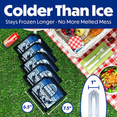 Cooler Shock 6.5x7.5 size fits lunch boxes and compact coolers.