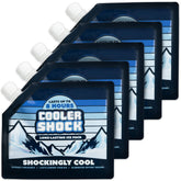 Cooler Shock ice packs ready for water fill to start long-lasting cooling for lunches.