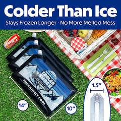 Cooler Shock water-fill funnel enables easy, mess-free freezing prep