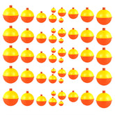 Coopay 50pcs fishing bobbers set packaging