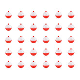 Coopay fishing bobbers set in red and white, silicone snap-on floats