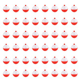 Coopay fishing bobbers 1 inch ABS float red and white