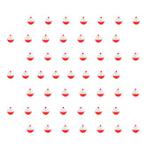 Coopay fishing bobbers 0.5 inch red and white