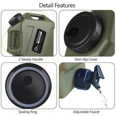 COOZMENT BPA-free PE container with sealing cap for safe storage