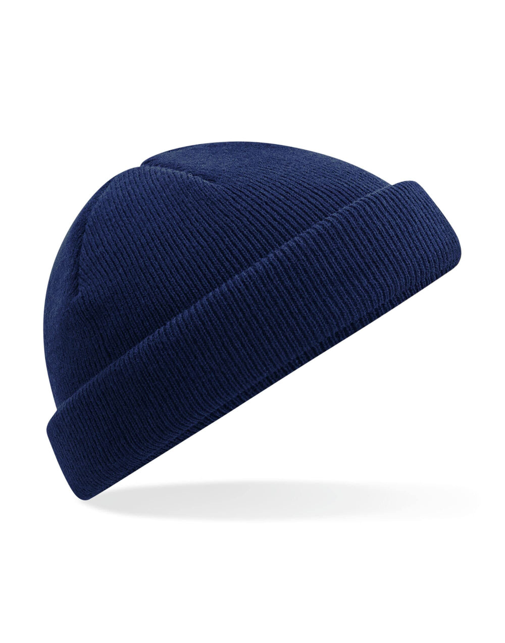 COOZO mini fisherman beanie in Oxford Navy, front view for everyday warmth.