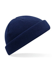 COOZO mini fisherman beanie in Oxford Navy, front view for everyday warmth.