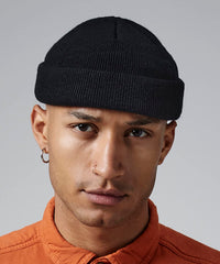 COOZO beanie in Oxford Navy, side view showcasing versatile streetwear style.