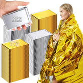 Copkim emergency blankets packaging shows bulk 100-pcs kit for groups and preparedness