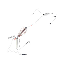 Bait holder with hooks and attachment holes